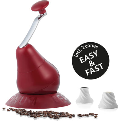 Kaffeemühle Bean Me Up, rot, 17 × 18 cm