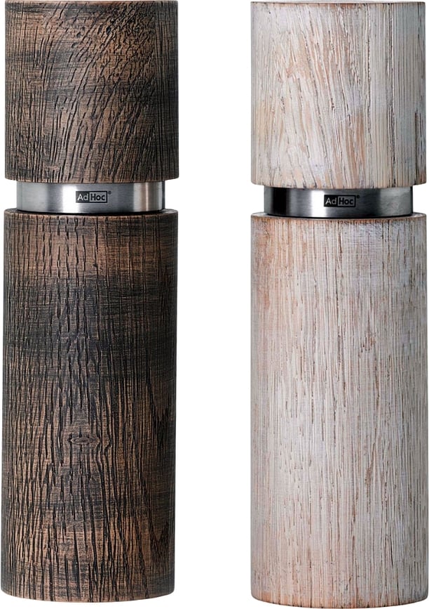 Pfeffer- oder Salzmühle TEXTURA ANTIQUE GRANDE 15 cm – hell/dunkel