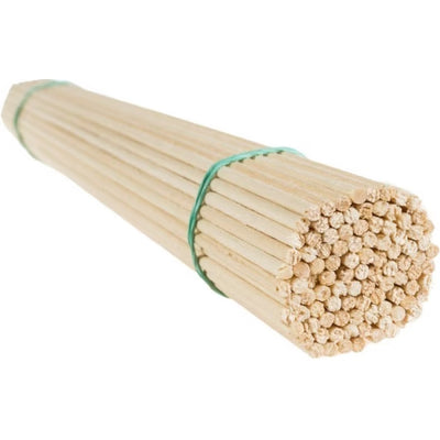 Holzspieße aus Lindenholz, ohne Spitze, 2,5–4 mm × 30 cm, 1 Bund = 100 Stück