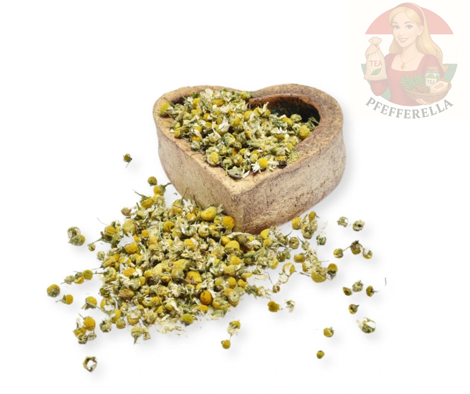 Echte Kamille (Matricaria chamomilla) – Ganze Blüten