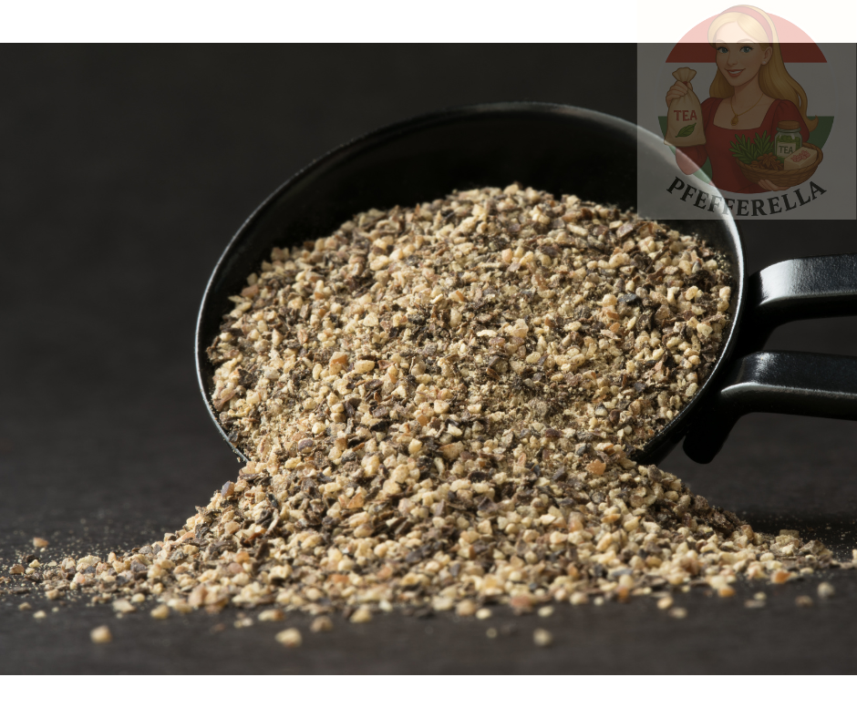 Pfeffer, schwarz, grob gemahlen 0,2–1,5 mm