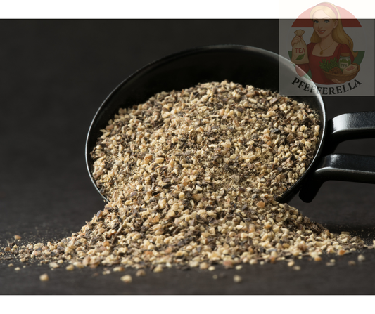 Pfeffer, schwarz, grob gemahlen 0,2–1,5 mm