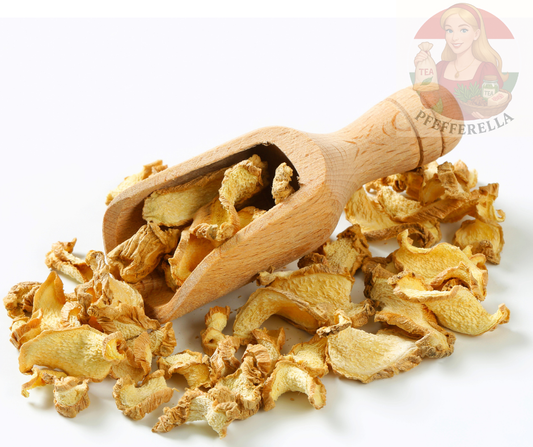 Ingwer, getrocknet in Scheiben